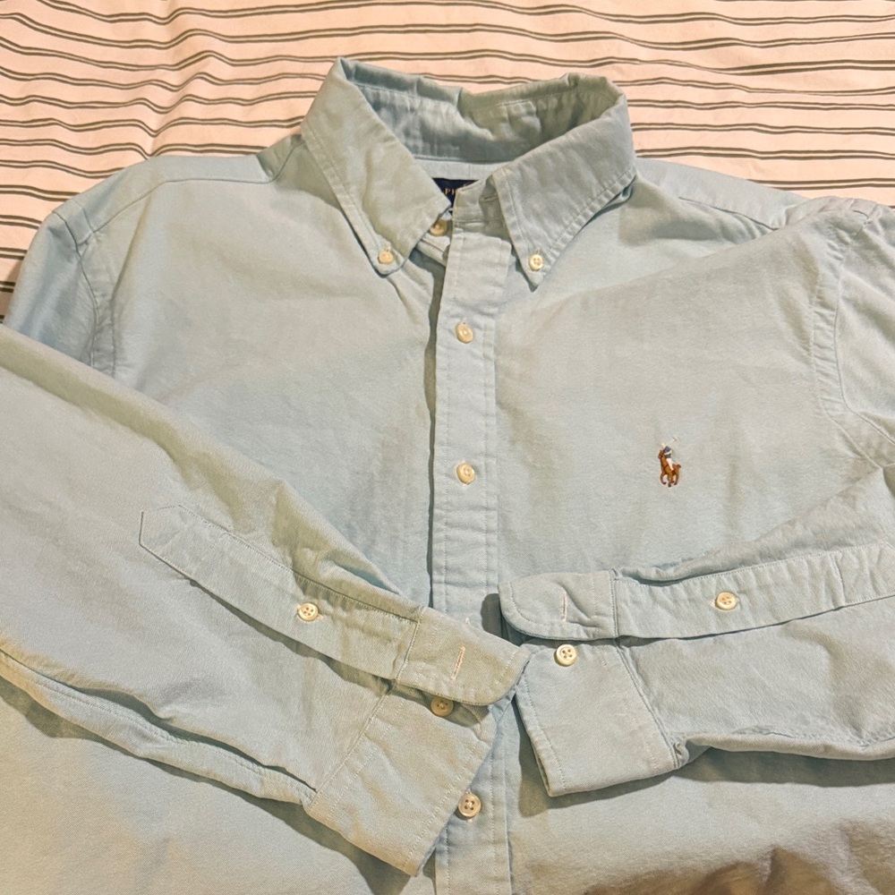 Polo by Ralph Lauren Pale Blue Button-Down Oxford Shirt